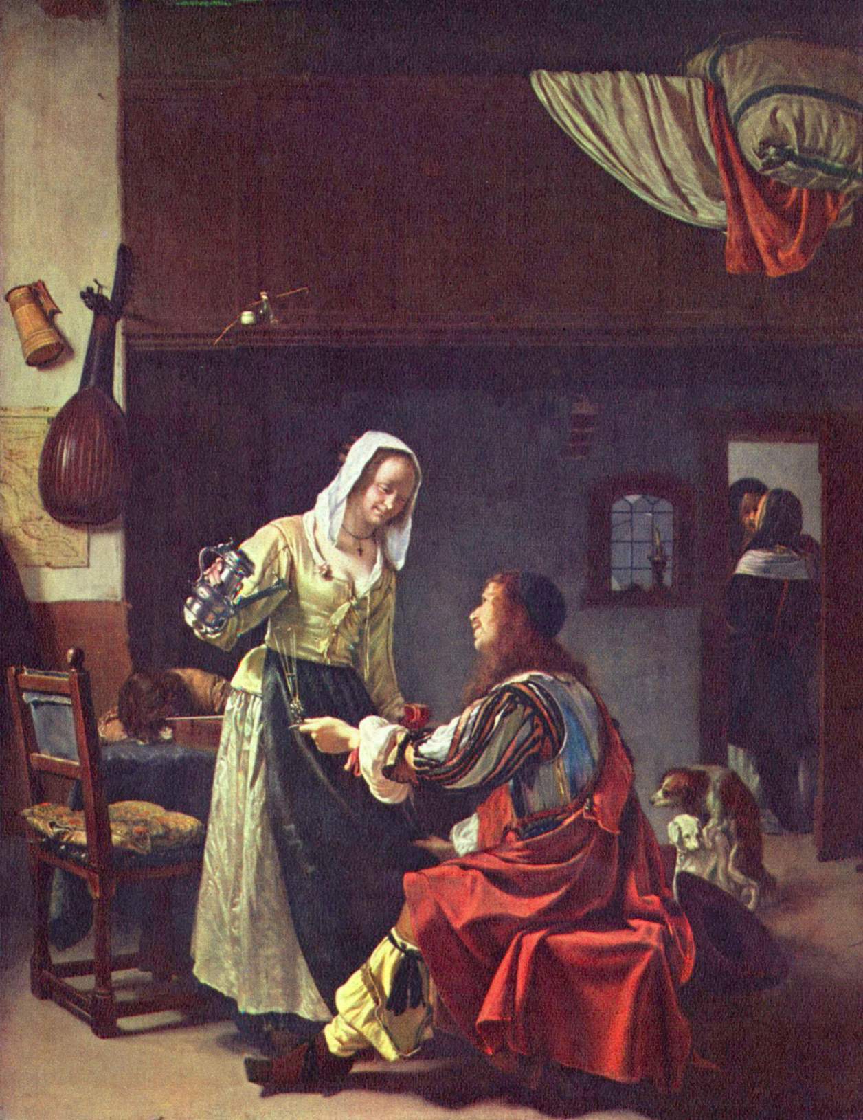 Brothel Scene by Frans van Mieris, 1658